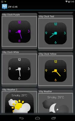 Viby Widgets android App screenshot 1